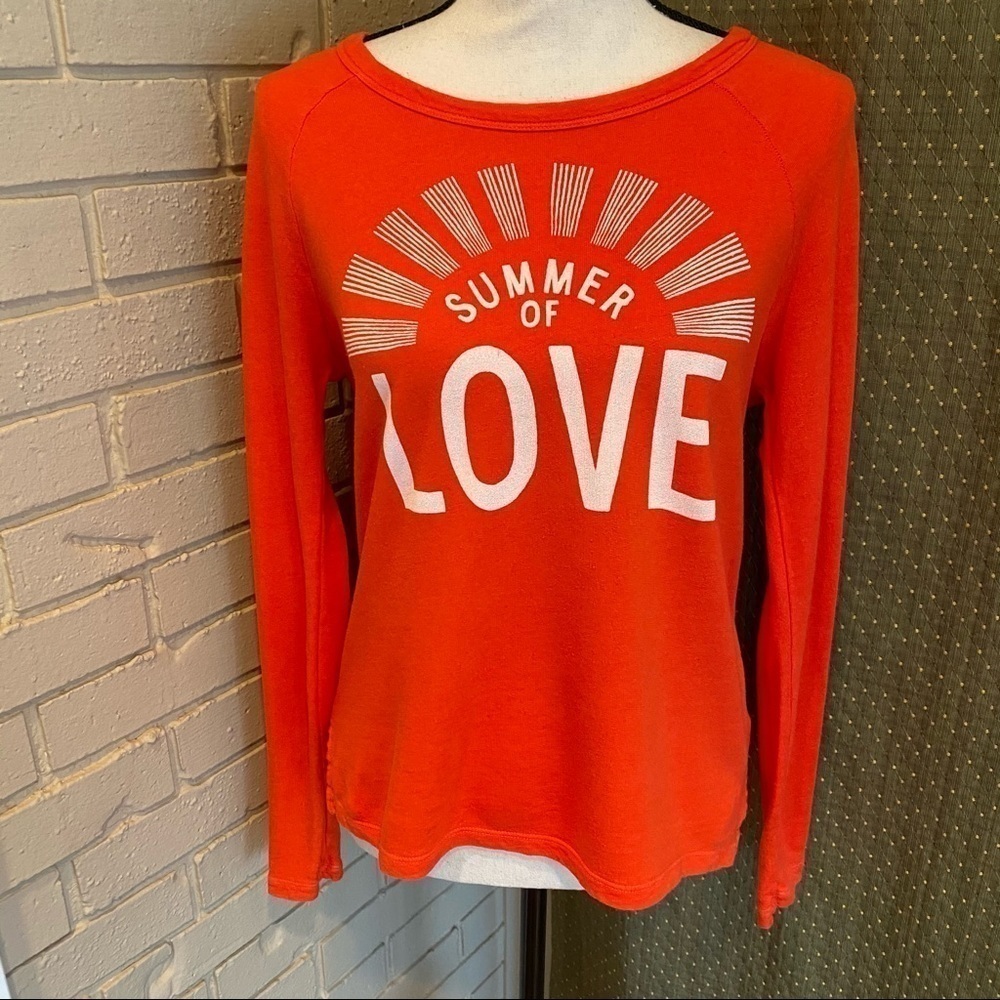 Sundry Summer of Love Graphic long Sleeve Top USA